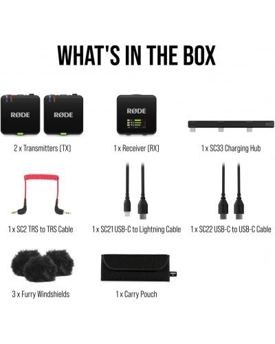 RODE Wireless GO (Gen 3) 2-Person Compact Digital Wireless Microphone System/Recorder