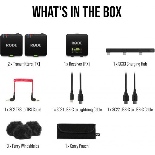 RODE Wireless GO (Gen 3) 2-Person Compact Digital Wireless Microphone System/Recorder