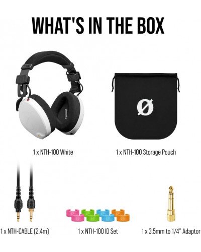 RODE NTH-100 Professional Closed-Back Over-Ear Headphones (White)