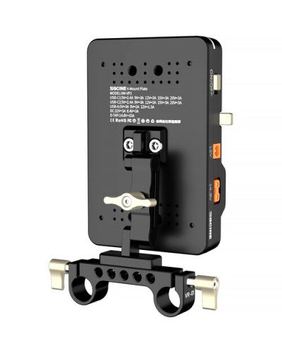 ZGCINE V-Mount Battery Plate with 15mm LWS Mount and Adjustable Arm (Kit 3)