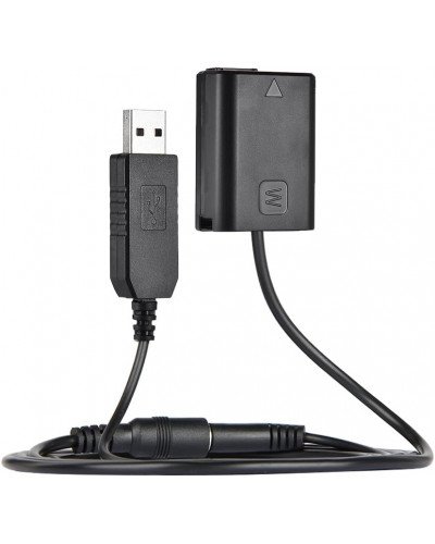 USB NP-FW50 Dummy Battery Pack Coupler Adapter Cable USB NP-FW50 Dummy Battery Pack Coupler Adapter Cable