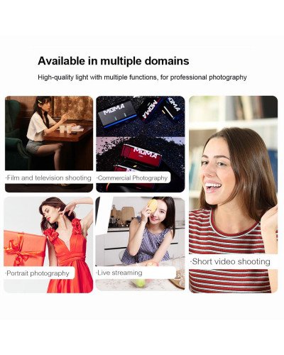 LV-2000A NiceFoto 200W Bi-color COB LED Video Light Live-streaming