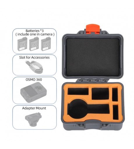 Mini Travel Case Waterproof Carrying Case Shock-proof Hard Case for DJI Osmo 360