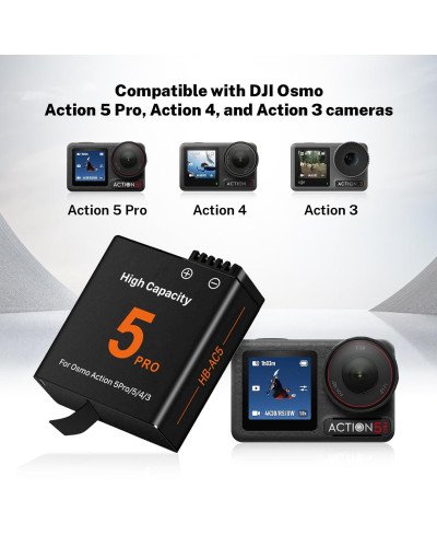 Enduro Charging Case With 2 Batteries for DJI Osmo 360/Action 5Pro/4/3 Enduro Charging Case With 2 Batteries for DJI Osmo 360/Action 5Pro/4/3