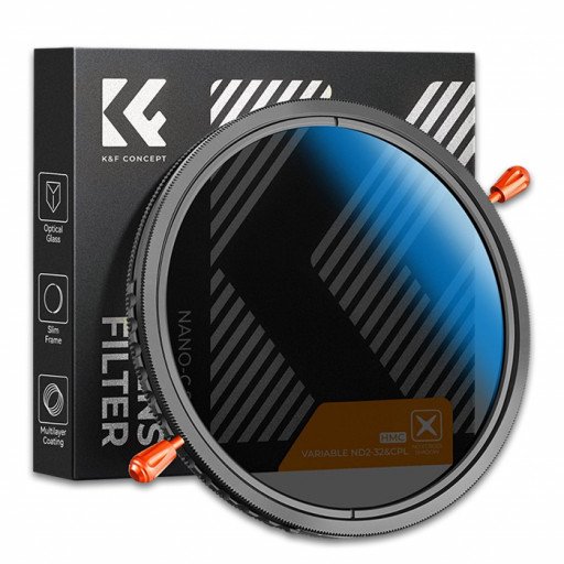 K&F Concept Nano-C Variable ND2-32&CPL HMC Filter 77mm