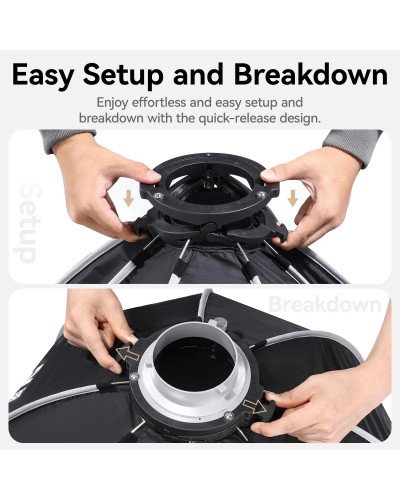 Ulanzi 80cm Quick Release Octagonal Softbox with Bowens Mount Ulanzi 80cm Quick Release Octagonal Softbox with Bowens Mount