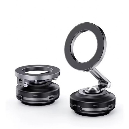 Smart Vacuum Suction Cup Mobile Phone Holder Magnetic 360° Rotating