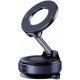 Vacuum Suction Cup Mobile Phone Holder Magnetic 360° Rotating (Black)