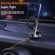 Vacuum Suction Cup Mobile Phone Holder Magnetic 360° Rotating (Black)