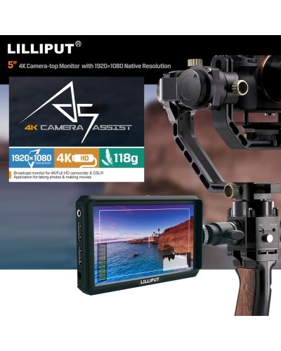 Lilliput A5 5" Full HD Monitor with 4K Support Lilliput A5 5" Full HD Monitor with 4K Support