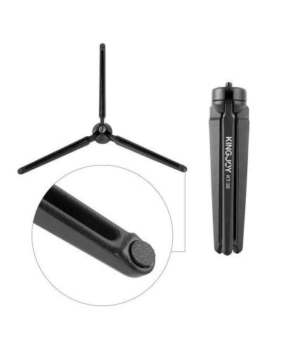 KINGJOY KT-30 Mini Tabletop Tripod with Swivel Ball Head