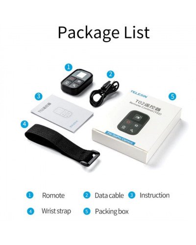 Telesin GP-RMT-T02 Waterproof OLED Wifi Remote Telesin GP-RMT-T02 Waterproof OLED Wifi Remote