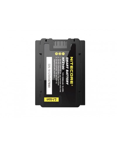 NITECORE NFZ100 Smart Camera Battery for Sony a6600,Alpha 9,A9,A9S,Alpha A9R,Alpha 9S,A7III,A7RIII