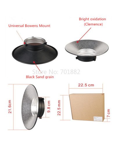 120 Degree Wide Angle Bowens Mount Reflector