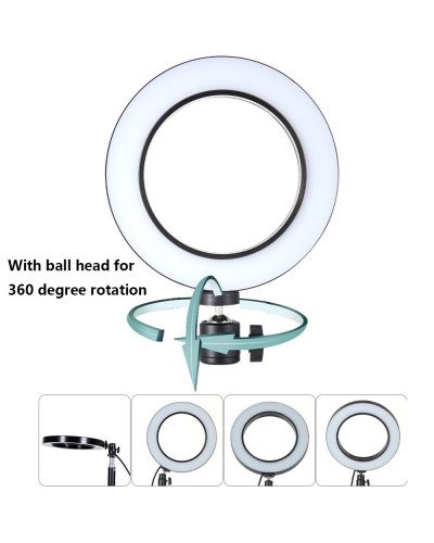 Metal Mini Tripod for Selfie LED Flash Light Multi-position Bracket