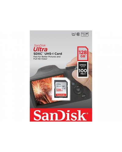 SanDisk 128GB Ultra SDXC UHS-I Memory Card - 100MB/s