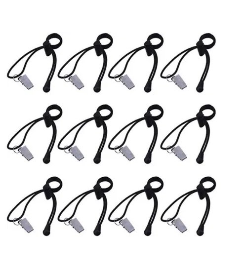 12 Pcs/Pack Background Cloth Clamps Photography Backdrop Clips Elastic Cord