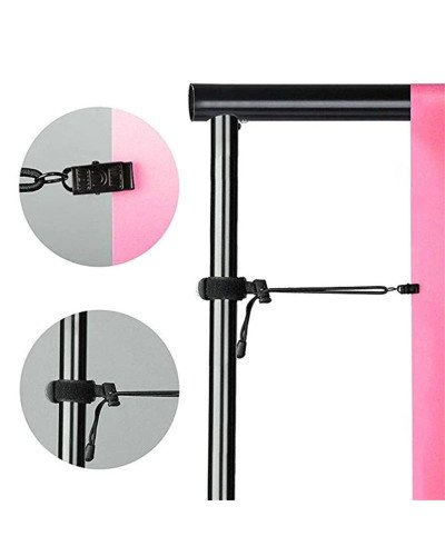 12 Pcs/Pack Background Cloth Clamps Photography Backdrop Clips Elastic Cord