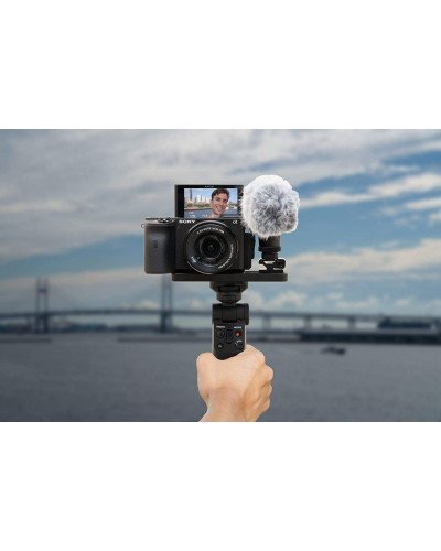 Sony Wireless Bluetooth Shooting Grip and Tripod for still and video, ideal for vlogging (GP-VPT2BT)