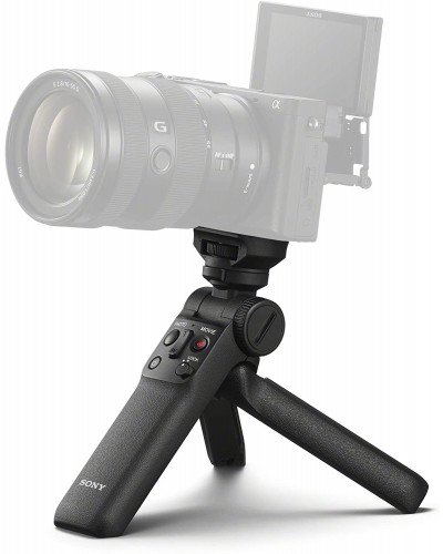 Sony Wireless Bluetooth Shooting Grip and Tripod for still and video, ideal for vlogging (GP-VPT2BT)