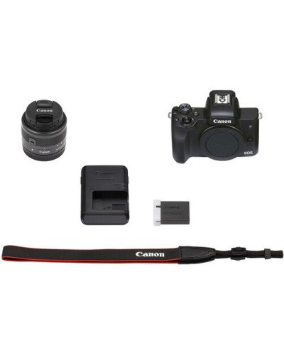 Canon EOS M50 Mark II Mirrorless Digital Camera with 15-45mm Lens
