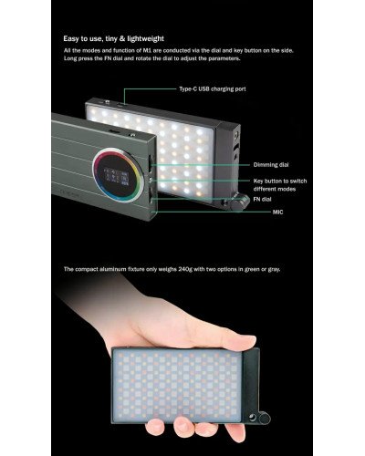 Godox RGB Mini Creative M1 On-Camera Video LED Light