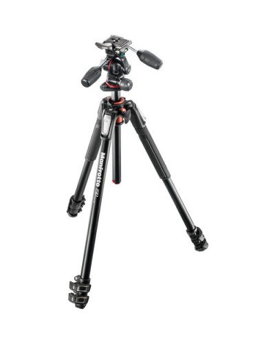 Manfrotto MK190XPRO3-3W Aluminum Tripod with 3-Way Pan/Tilt Head