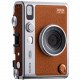 FUJIFILM INSTAX MINI EVO Hybrid Instant Camera Brown with 32GB Memory Card&Instant Film-10 Sheets