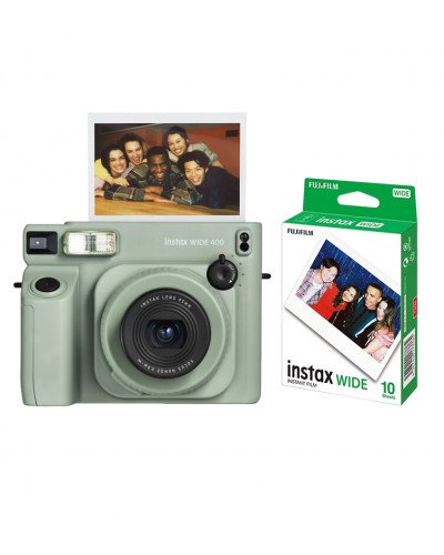 FUJIFILM INSTAX WIDE 400 Instant Film Camera with Instant Film (10 Sheets)