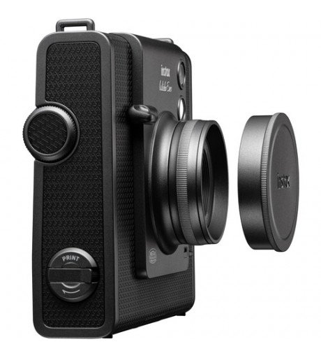 FUJIFILM INSTAX WIDE EVO Hybrid Instant Film Camera Black with 32GB Memory Card&Instant Film-10 Sheets