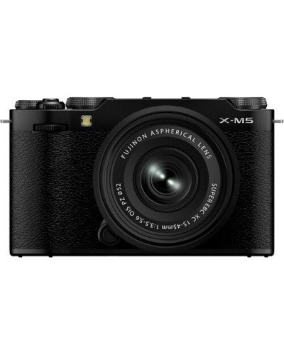 FUJIFILM X-M5 Mirrorless Camera with XC 15-45mm f/3.5-5.6 Lens (Black)