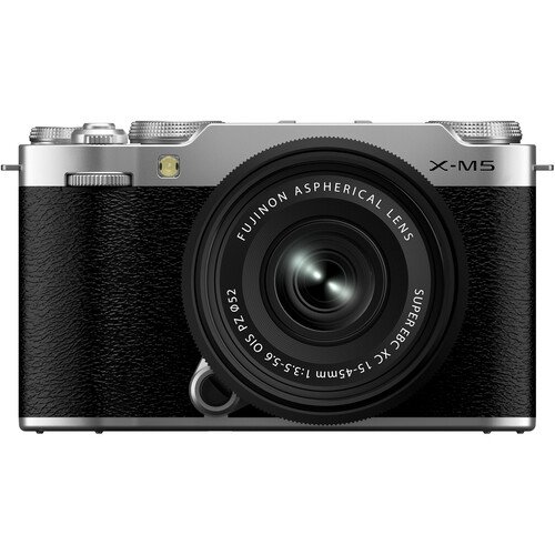 FUJIFILM X-M5 Mirrorless Camera with XC 15-45mm f/3.5-5.6 Lens (Black)