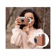 FUJIFILM INSTAX MINI EVO Hybrid Instant Camera Brown with 32GB Memory Card/Leather Case/Instant Film-10 Sheets