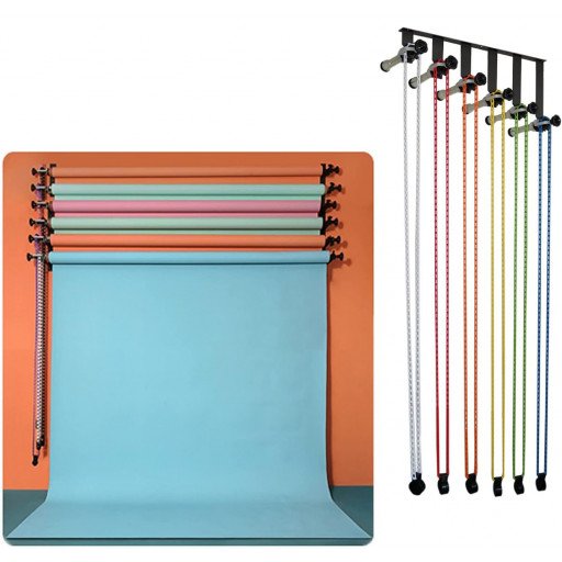 NiceFoto S-22 6-Roller Manual Chain Background Support Kits