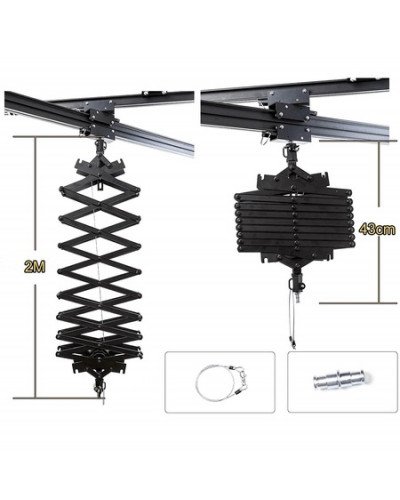 NiceFoto S-13 Studio Space Saving Ceiling Rail System NiceFoto S-13 Studio Space Saving Ceiling Rail System
