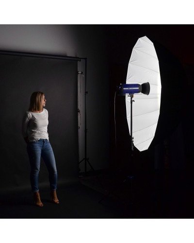 NiceFoto DEEP Transparent Umbrella Black/White BW-Ø51″(130cm)