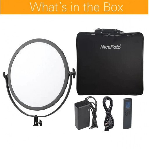 NiceFoto SL-360ARC Ultra Soft Bi-color Round LED Panel Light