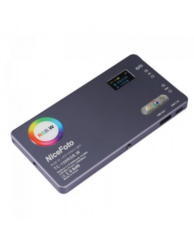 NiceFoto TC-158 RGBW 10W RGB LED Camera Video Light