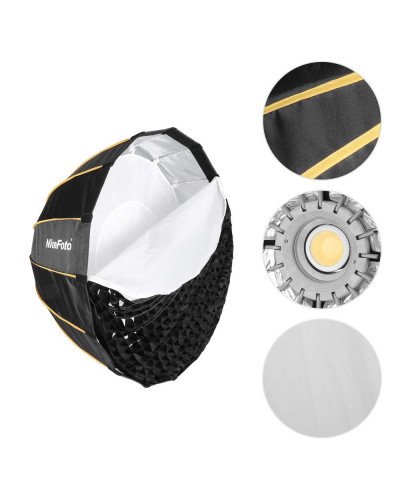 NiceFoto Quick Set-up Parabolic Soft Box LED-120cm