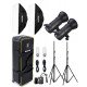 NiceFoto TB-400C 2-Light Studio Flash Kit (400W)