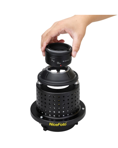 NiceFoto SN-29 Professional Optical Spot Bowens Mount Replaceable Mount Snoot for LED Light Flash