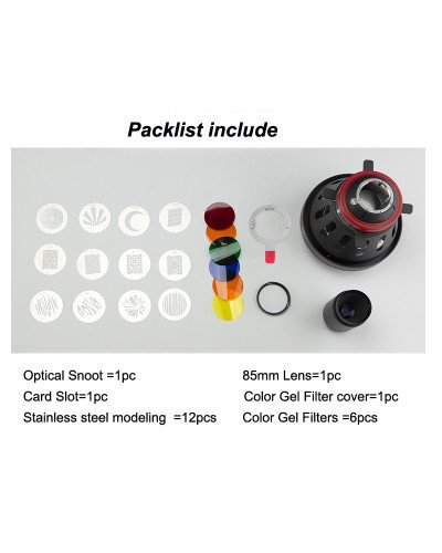 NiceFoto SN-29 Pro Professional Optical Snoot for LED Video Light With Bowens Mount