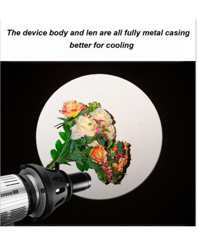 NiceFoto SN-29A Optical Snoot for LED Video Light and Studio flash light with Bowens mount