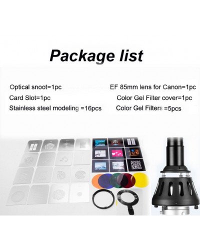 NiceFoto SN-29A Optical Snoot for LED Video Light and Studio flash light with Bowens mount