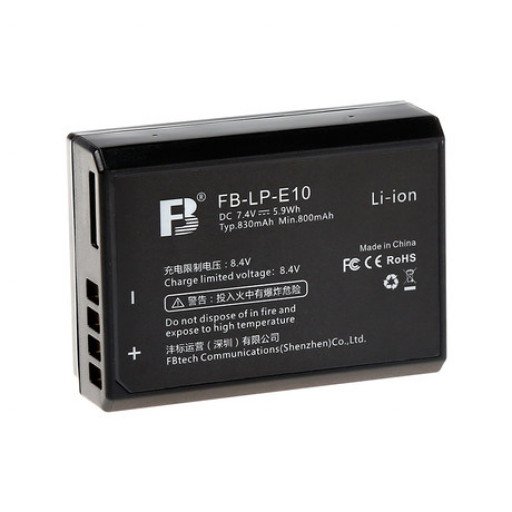 FB LP-E10 Battery LPE10 1100D 1200D 1300D 1500D 2000D 3000D 4000D 830mAh