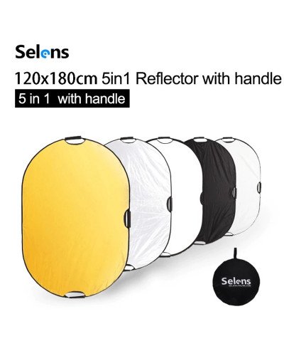 Selens 120x180CM 5 in 1 Reflector Photography Portable Light Reflector