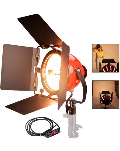 NICEFOTO 800W Red Head Light SPOTLIGHT with DIMMER for Studio Photography RDG-800