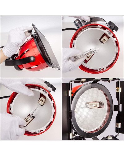 NICEFOTO 800W Red Head Light SPOTLIGHT with DIMMER for Studio Photography RDG-800