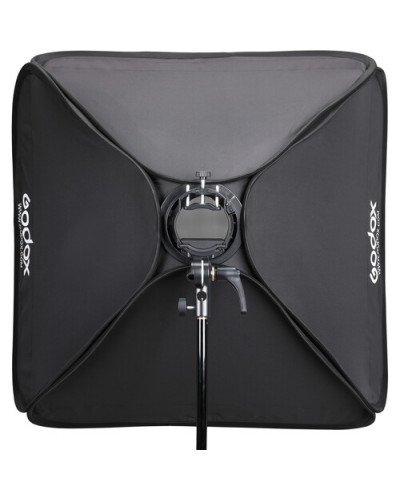 Godox S2 Bowens Mount Bracket with Softbox & Carrying Bag Kit (80x80cm )