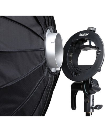Godox S2 Bowens Mount Bracket with Softbox & Carrying Bag Kit (80x80cm )